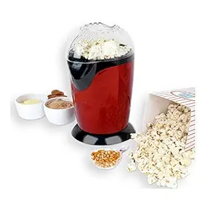 RAJIPO ENTERPRES Mini Sweet Hot Air Popcorn Machine and Snack Maker, Instant Popcorn Grade Aluminium Alloy Oil Free Maker Machine, Popcorn in Just Minutes. (Multi Color)