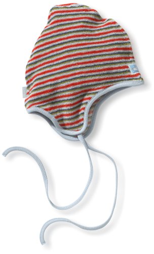LANA Natural Wear Unisex baby 900 3800 5044 Mütze Ted, Multicoloured (Ringel Ted), One Size