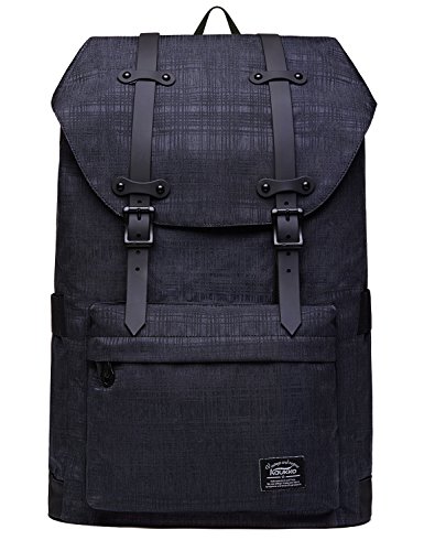 L  ssiger Daypacks  KAUKKO 16 Zoll Laptop Outdoor Rucks  cke f  r 14  Notebook Sch  ler Backpacks Schultaschen f  r Wandern  Reisen  Camping  43black 