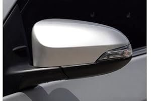 BGYZD Misura per Toyota Yaris 2012 2013 2014 2015 2016 2017 2018 2019 Coperchio specchietto retrovisore esterno Wing Door Side Mirror Shell Cap Housing,argento lato destro