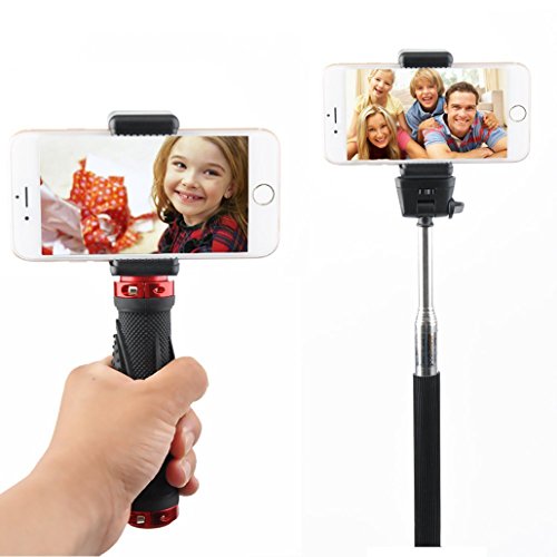 Gosky universale smartphone treppiedi adattatori, staffa di supporto per treppiedi, mobile phone selfie stick supporto a clip, adattatore di montaggio per monopiede, treppiede per iPhone 6s 6Â 5s 5Â Samsung Galaxy
