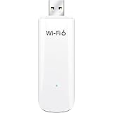 BrosTrend Clé WiFi 6 USB Puissante AX1800 Mbps, Double Bande Adaptateur USB WiFi, dongle WiFi, 5GHz 1201Mbps + 2.4GHz 574Mbps