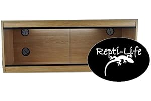 Repti-Life 48x24x24 Inch Vivarium Flatpacked In Oak, 4ft Viv