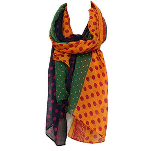 Preisvergleich Produktbild Kingko® 180 * 90 cm Großer Schalfrauen Punktdruck Tägliche streetwear Kleidungszusätze (F)