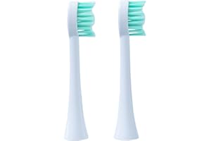 ‎APA CARE ApaCare Sonic 3D Sensitive Zahnbürstenaufsätze weiß mit sensitive Borsten | Ersatzbürstenaufsätze für die ApaCare Sonic Schallzahnbürste | 2 Stück