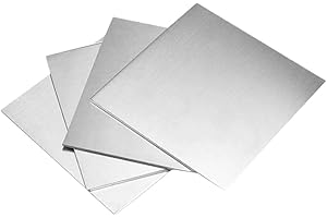 MATYASIGO 1 Uds 100X100MM hoja de estaño de alta pureza lámina de estaño piel de estaño Sn≥99.99% disponible para experimentos de investigación científica (Thickness 0.1MM)