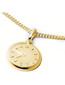 Kinderkette mit Anhänger Taufuhr Ø 13 mm, Panzerkette 1,4 mm, Länge ca. 36 cm, inkl. Wunschgravur