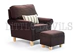 Hush Hush Sessel mit Stand- und Schaukelfunktion, ideal zum Relaxen auch in der Schwangerschaft, braunes Polster Der ideale Stuhl für während der Schwangerschaft oder zum Entspannen im Wintergarten - 4