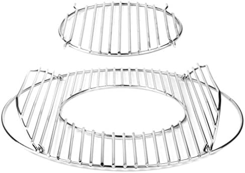 Stainless Steel Barbecue Rack 54.5 cm with 2 Flaps for refilling 30 hole for Extensions