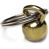 Schlüsselanhänger | Schlüsselring "Kettlebell Goldfarben"