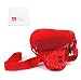 Produktbild Rote Tasche mit Vordertasche und Schultergurt und Reinigungstuch aus Mikrofaser für VTECH KIDIZOOM Action Cam (80-170704) | KIDIZOOM Action Cam 180 (80-507003) Kinder Kameras