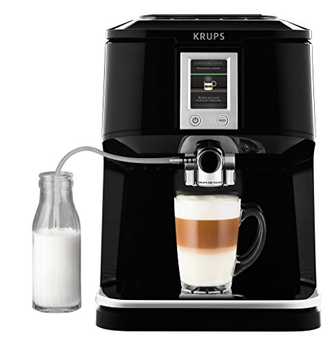 KRUPS EA850B Kaffeevollautomat One-Touch-Funktion (1,7 l, 15 bar, Touchscreen-Display) schwarz