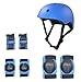 Produktbild 3M Kinder-Jugend Verstellbarer Bequemer Helm Mit Sport Schutzgetriebe Set Knie/Ellenbogen/Handgelenk-Pads Für Radfahren Skateboarding Skating Rollerblading