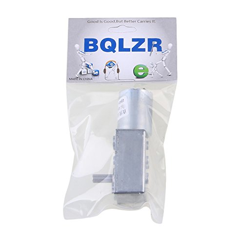 BQLZR DC 12V15RPM Quadratisch hohe Drehmomente Turbo Schnecken Getriebe Motor Rechtwinklig Getriebemotor - 7