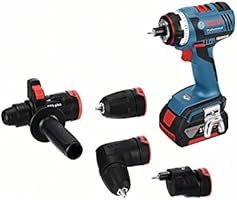 Bosch Professional GSR 18 V-EC FC2 Akku-Bohrschrauber, 2 x 4,0 Ah Akku, 4 Aufs&auml;tze, 18 V, L-Boxx, 06019E1100