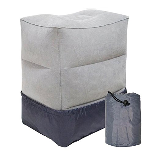 Preisvergleich Produktbild Vianber Fußstütze Reisekissen, Aufblasbares Kissen, Fußkissen für Kinder Schlafen und Setz, Fußmatte für Zug, Flugzeug, Outdoor Camping, Großkalibrige, schneller Aufblasen