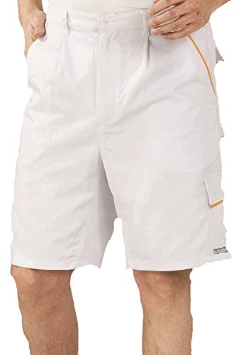 2377 Planam Shorts Highline weiß/weiß/gelb (Größentabelle s. Produktbeschreibung)