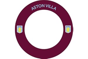 FOCO Offically Licensed Aston Villa Football Club Villans FC Dartboard and Darts Surround, Available in Multiple Designs