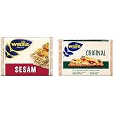 Wasa Sesame Crispbread (Crispbread Sesam) 200 Gr and Wasa Plain Crispbread (Crispbread Original) 275 g.