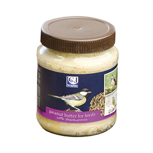 Cj Peanut Butter For Birds Mealworms 330g (Pack of 8) from C J Wildbird