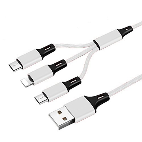 3 IN 1 USB Cable For iPhone 8 X 7 6 6S Plus 5 5S Samsung Android Xiaomi Lenovo Micro Type C Quick Charge Cables