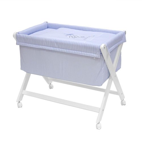 Cambrass Small Bed X Wood 120 (46 x 78 cm, Blue)