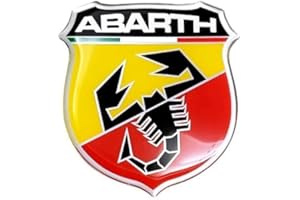 Quattroerre 21532 3d Emblème (1 pièce) II 5.2 x 4 cm, Noir, argent, jaune, rouge