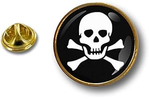 AKACHAFACTORY Akacha pin flaggen Button pins anstecker Anstecknadel Fahne Piraten Pirat Totenkopf