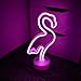 Produktbild LED Flamingo Pink Sign Shaped Neon Licht mit Sockel Nachtlicht,Dekor Neonleuchte, Marquee Zeichen/Wall Decor für Weihnachten, Geburtstagsfeier