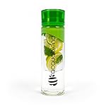 Acquablend Premium 600ml Twist Top Fruit Infuser Water Bottle. Create Your Own Naturally Flavoured Fruit Infused Water, Juice, Iced Tea & Sparkling Beverages. Ideal for Your Office and Home.