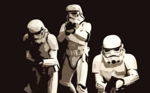 Stormtroopers popart style oil painting 40x28, framed, but canvas alone is available, please email us for details.