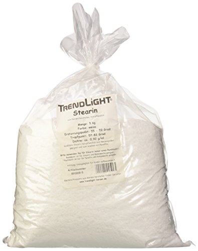 TrendLight 890019-5 Palmwachs-Stearin 100% rein zum Kerzen herstellen, 5 kg