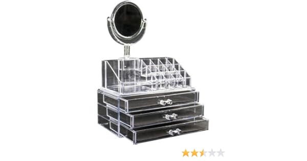 Avmart Cosmetic Organizer Makeup Storage Box Lipstick Holder Stand