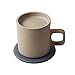 Produktbild Intelligenter konstanter Temperatur-Becher, Drahtbecher, 2-in-1 Kaffee-Cup, Flask Thermos Keramik Wireless Charging Mobile Phone Office,Brown