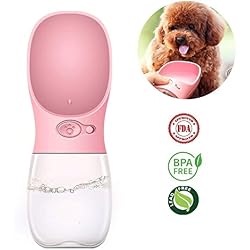 Lomire Botella de Agua para Mascotas al Aire Libre de Viaje,Botellas de Agua portátil para Perros al Aire Libre - Adecuado para al Aire Libre, Caminar, Viajar,350 ml / 120 oz
