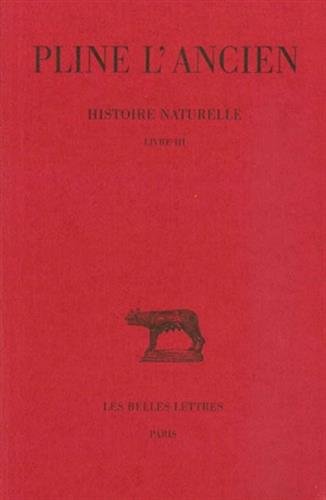 Télécharger Histoire naturelle, livre III PDF