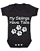 My Siblings Have Tails Fun Baby Playsuit