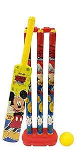 SHREE RAJ Enterprise Cricket Set for Kids Include 3 Plastic Stump,1 Plastic Bat,1 Plastic Ball