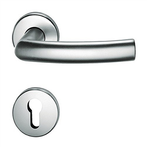 Preisvergleich Produktbild Türdrücker-Paar 1107 VK 8mm Edelstahl matt ER 6204