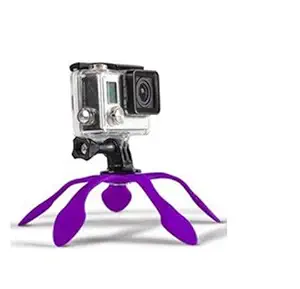 Brain Freezer Splat Flexible Tripod/Mount Kit Compatible with Yi 2 Purple