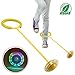 Produktbild RISILAYS Flash Skip Ball Jumping Swing Wheel mit Lichtrad Fußkraft Ball Outdoor Sports Fitness Spielzeug Für Erwachsene Kinder Kind Für Erwachsene Kinder Kind