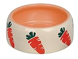Nobby 73631 Keramik Futtertrog - Carrot, 500 ml, beige/orange