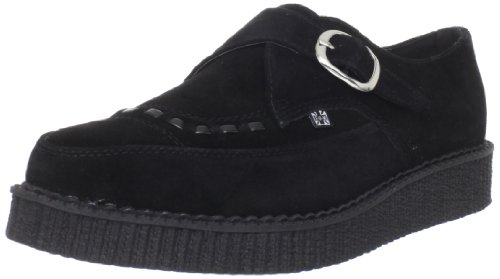 T.U.K. Shoes Pointed Creeper Monk Buckle - Zapatillas de Senderismo de Cuero Unisex