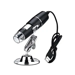 Tobo USB Digital Microscope 40X to 1000X, 8 LED Magnification Endoscope Camera with Carrying Case & Metal Stand, Compatible for Windows 7 8 10 Linux Mac