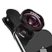 Produktbild 2 in 1 Handy Objektiv Set Phone Lens - Clip On Handy Kamera Adapter (0.6X Weitwinkelobjektiv, 15X Makroobjektiv) for iPhone Samsung Galaxy HTC LG Sony IOS & Android Smartphones usw