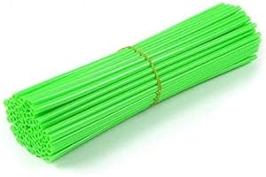 VGEBY Bike Spoke Skins, 36pcs Dirt Bike Wheel Motocross Spoke Skins Rims Covers Road Guard Wraps Coats (Color : Green)