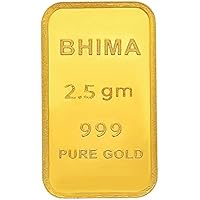 Bhima Jewellers 24k (999) Pure Gold Bar 2.5gm