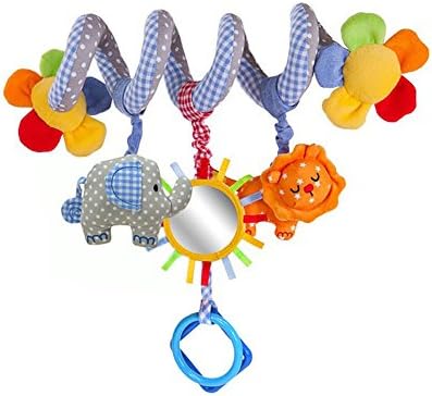 Fumee Spiral Activity Toy Stroller and Travel Hanging Toy Kid Baby Crib Cot Pram Hanging Rattles Car Seat Toy