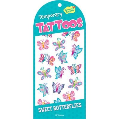 Preisvergleich Produktbild Peaceable Kingdom 4204928 - Peaceable Kingdom - Sweet Butterflies Tattoos