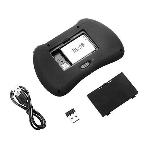 SEGURO Mini 2.4Ghz Wireless Schnurlos Kabellose Touch Tastatur mit Touchpad und Multimedia-Tasten für PC, Android TV und weitere - 8